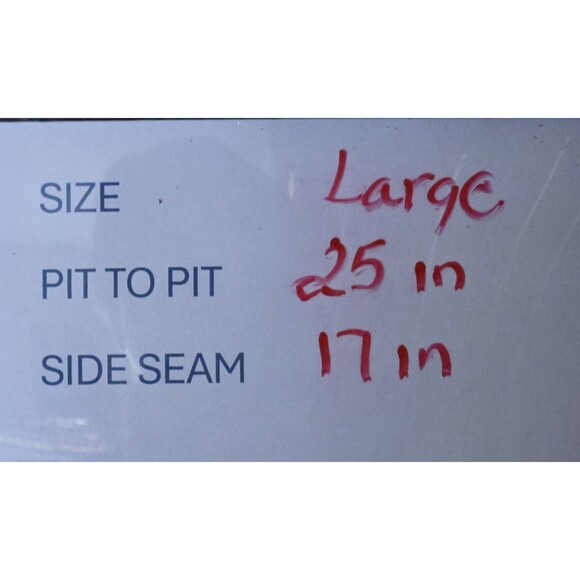 Guess Los Angeles T Shirt Mens Large Mustard Blue White Vertical Stripe Crewneck - Picture 6 of 6